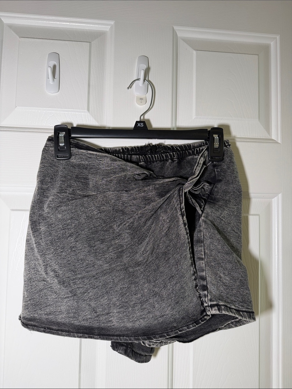 Women's Charcoal Grey Wrap Skort